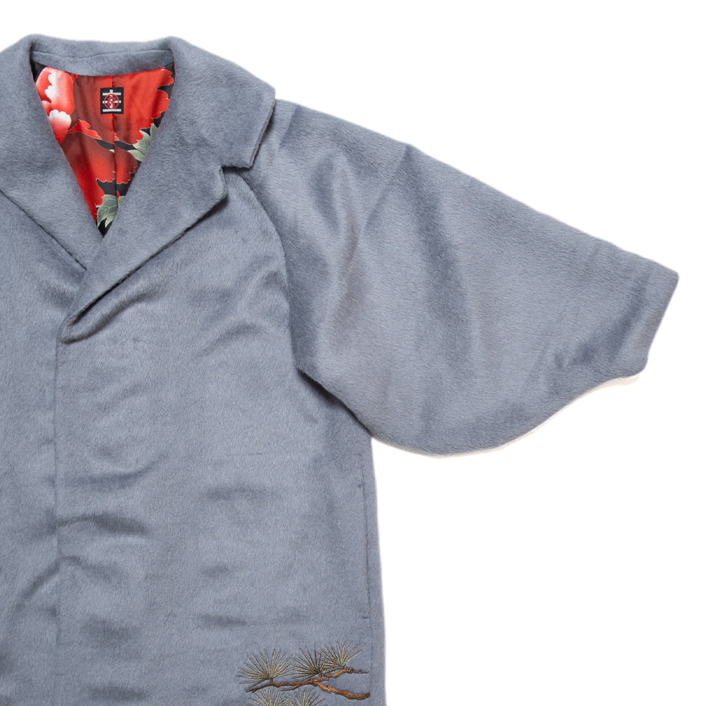 松枝に飛鶴 ジャギーコート