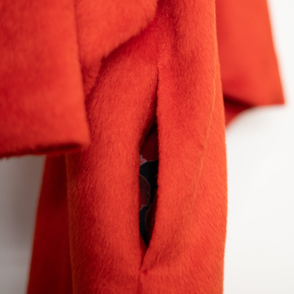 松枝に飛鶴 ジャギーコート