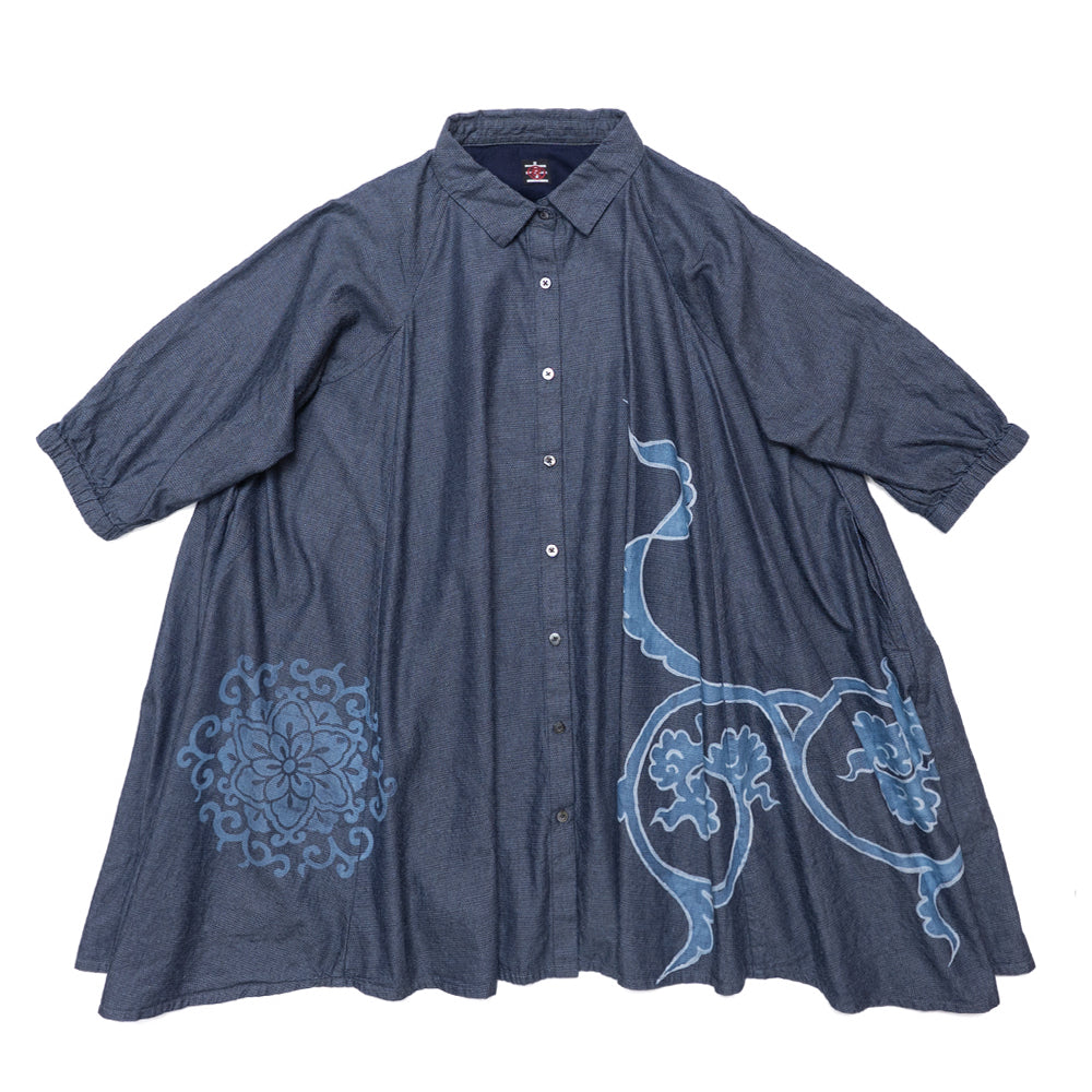 Tsutsugaki Arabesque Pattern Dress