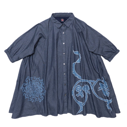 Tsutsugaki Arabesque Pattern Dress