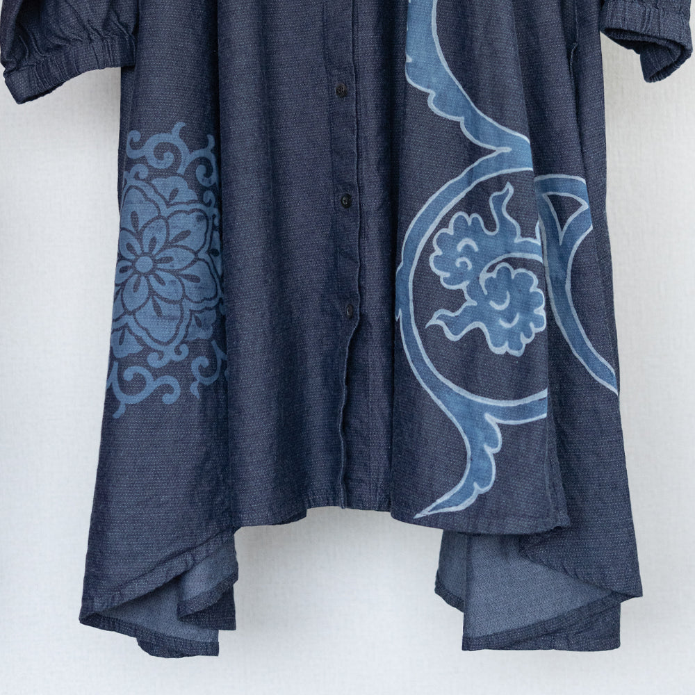 Tsutsugaki Arabesque Pattern Dress