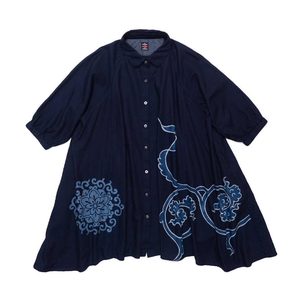Tsutsugaki Arabesque Pattern Dress