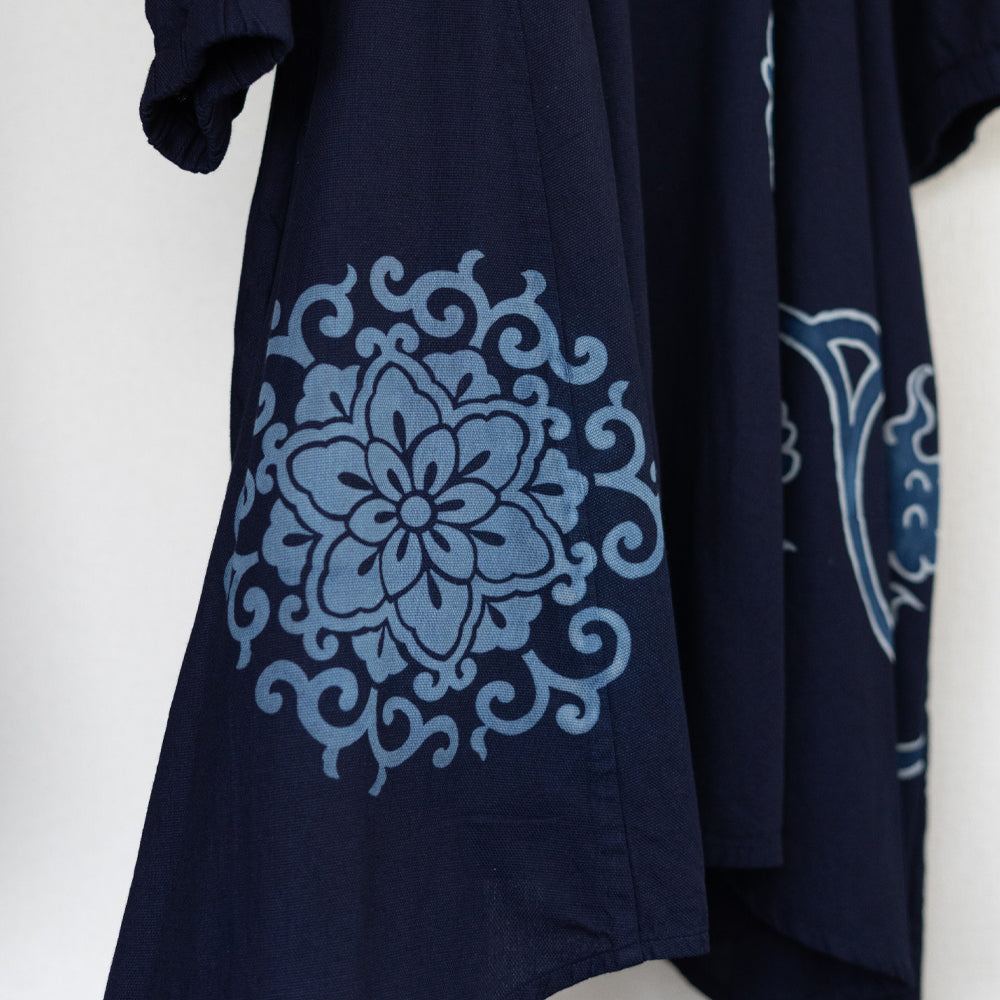 Tsutsugaki Arabesque Pattern Dress