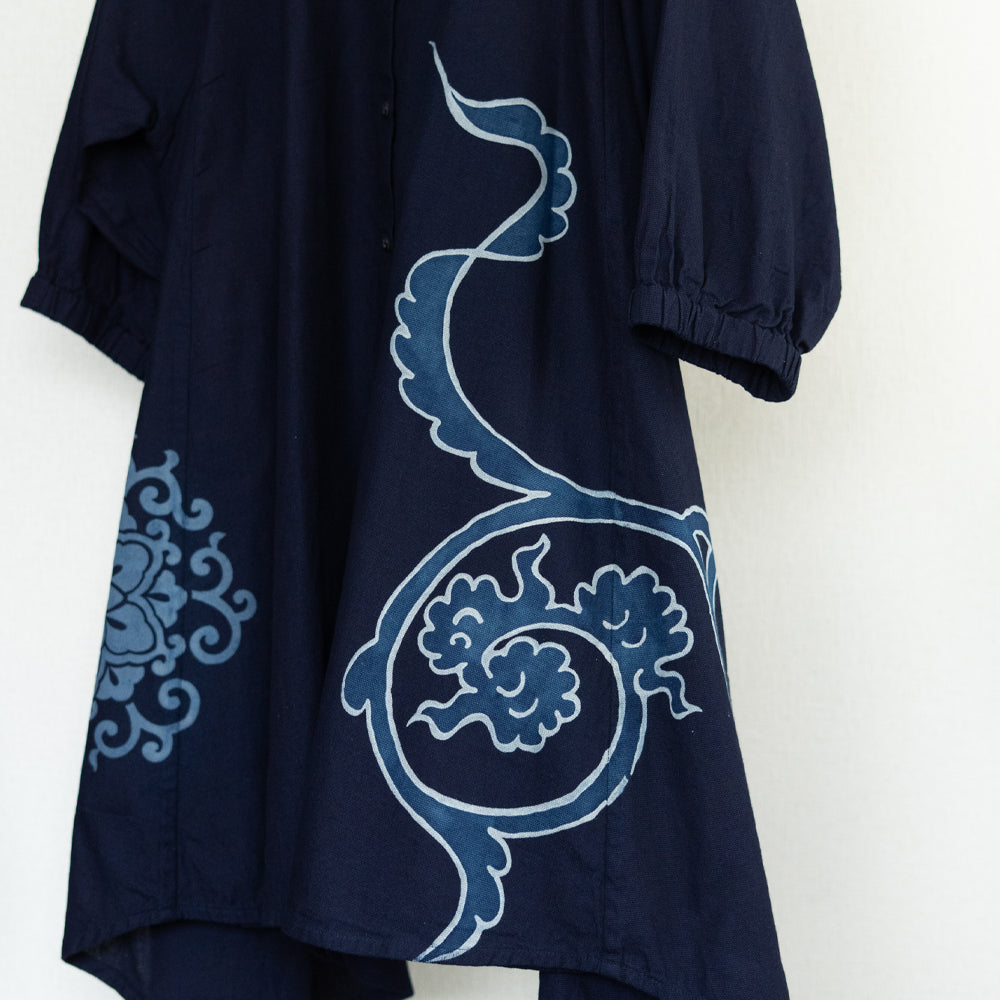 Tsutsugaki Arabesque Pattern Dress