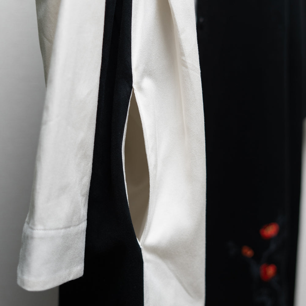 枝梅サイド折り込みワンピース　