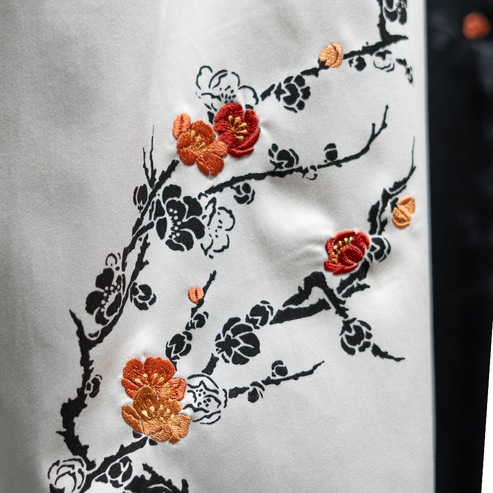 枝梅サイド折り込みワンピース　