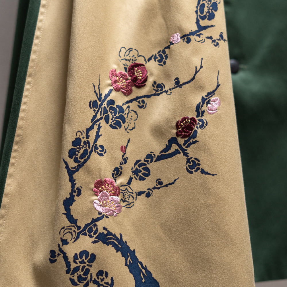 枝梅サイド折り込みワンピース　