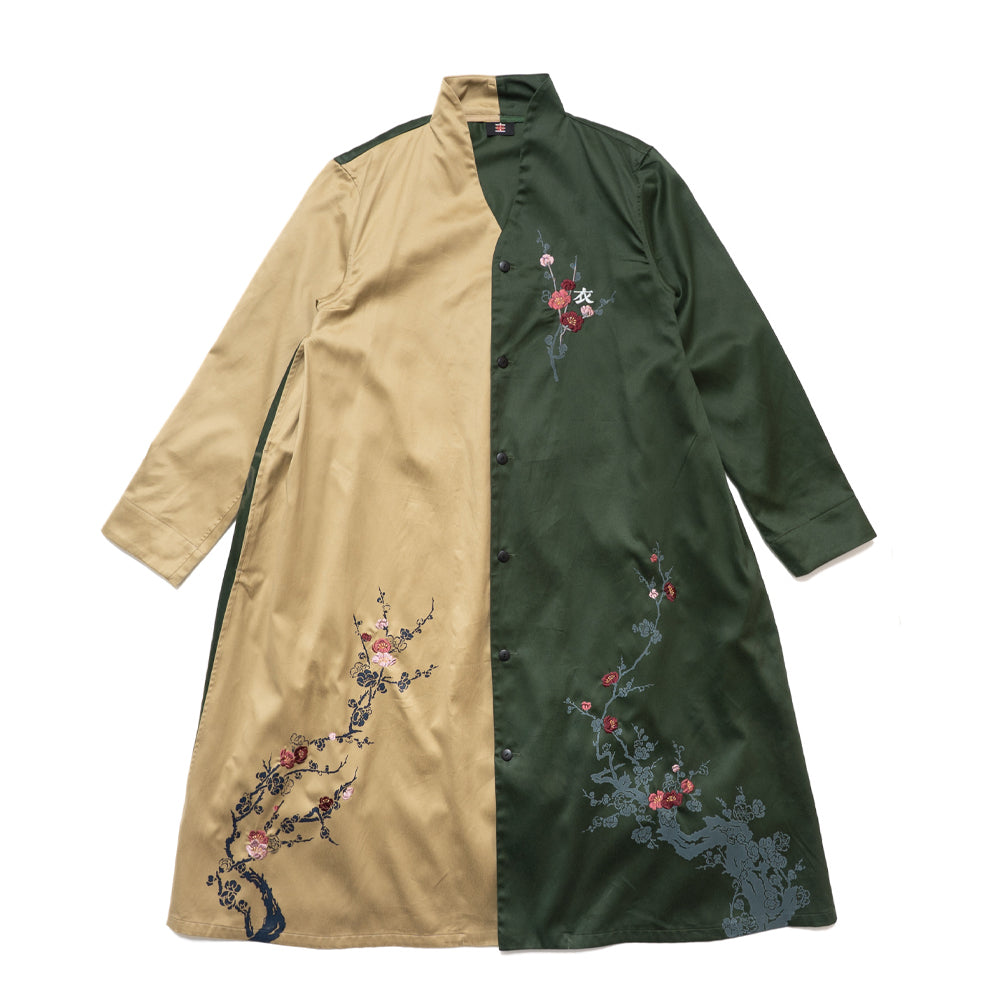 枝梅サイド折り込みワンピース　