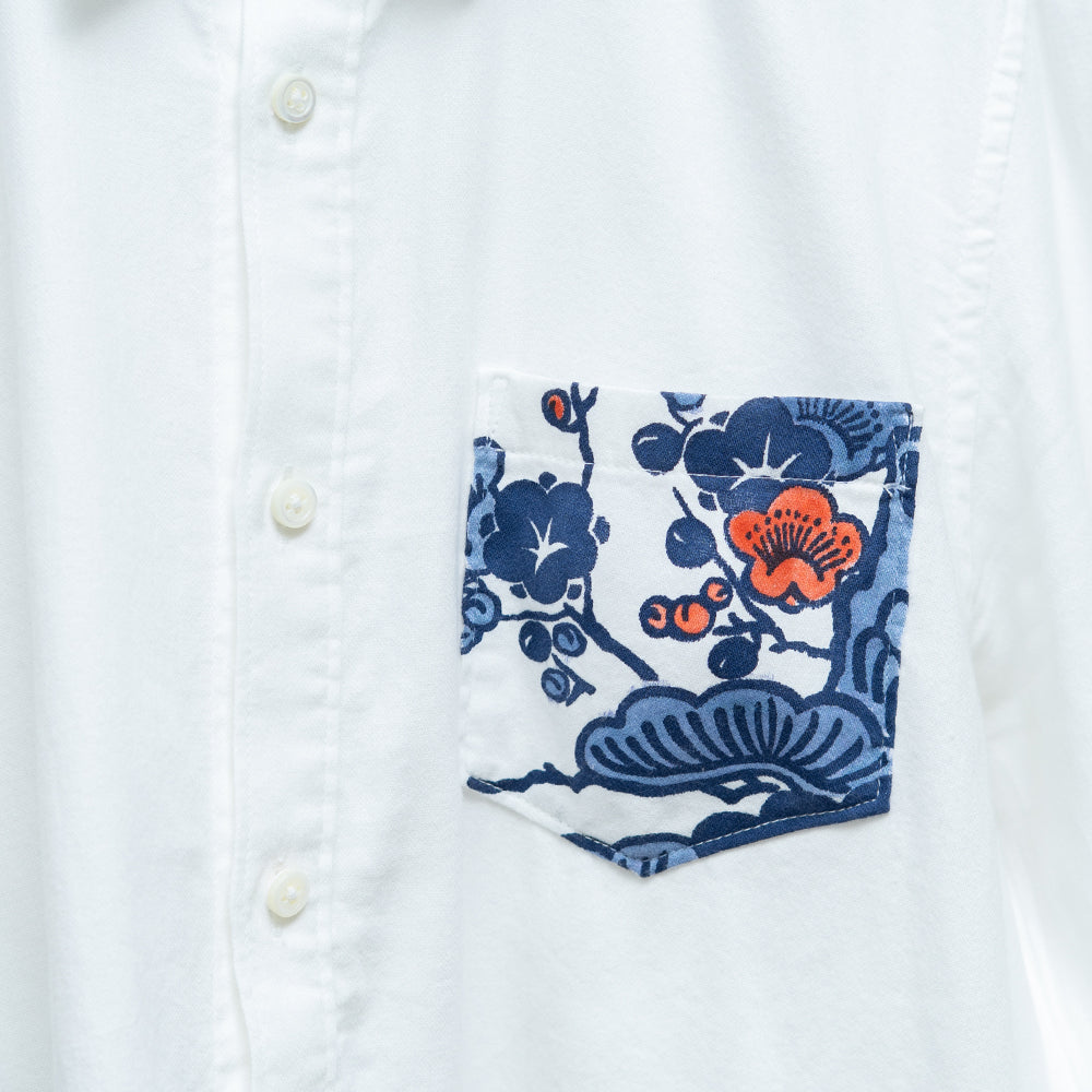 Tube painting Shochikubai Hand-Painted Shirt