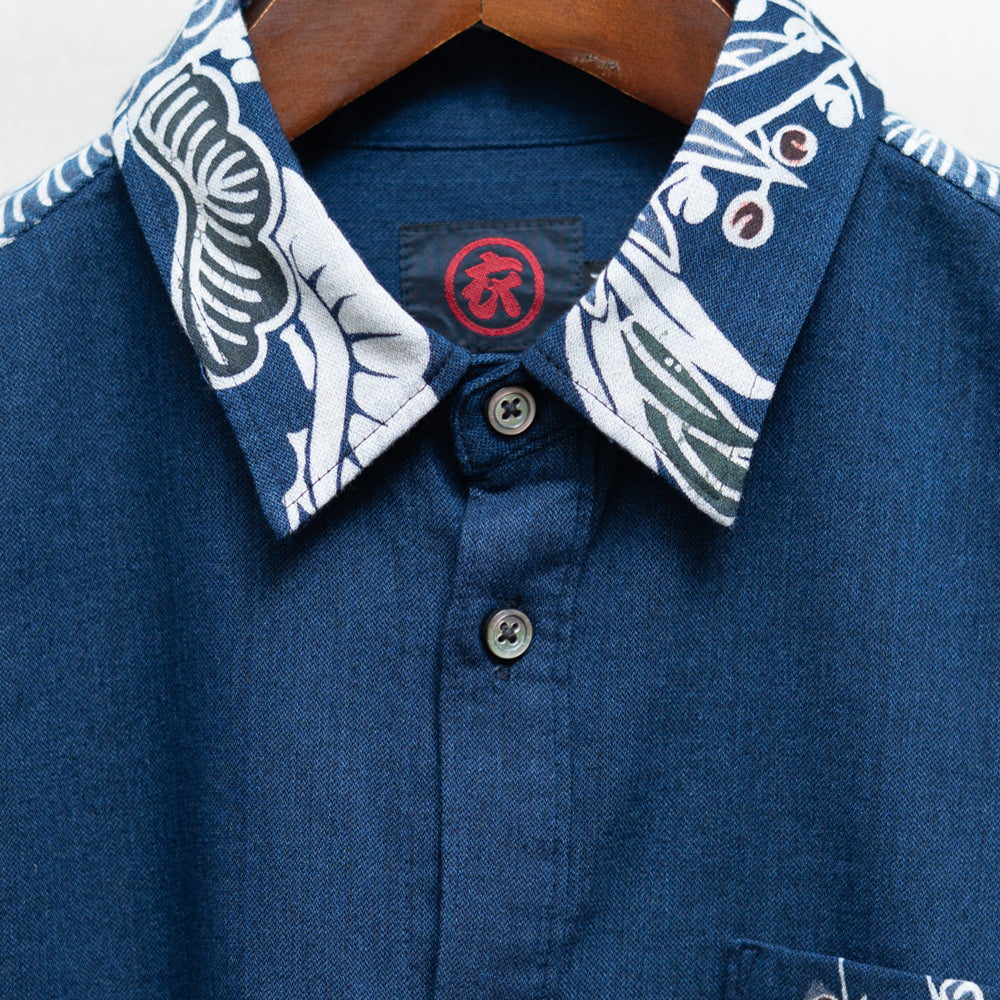 Tube painting Shochikubai Hand-Painted Shirt