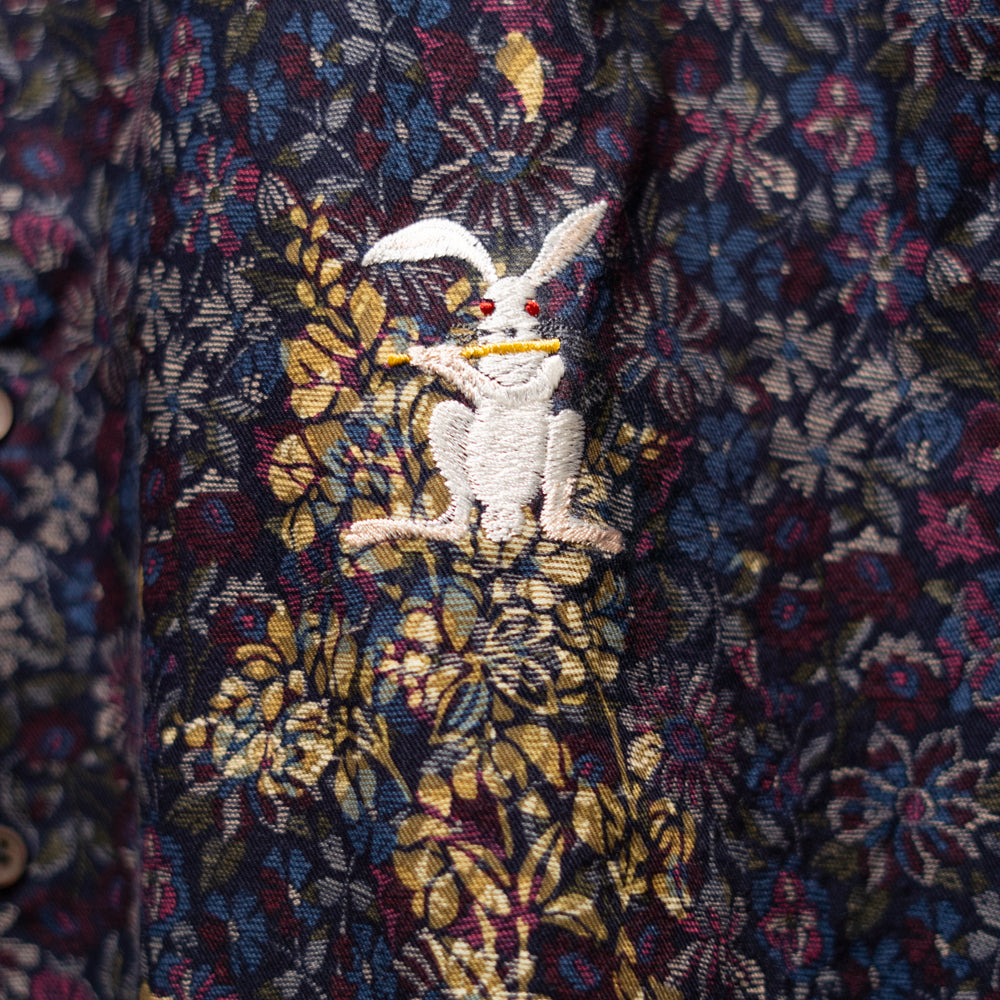 Flute-Playing Rabbit Back-Gathered Tunic