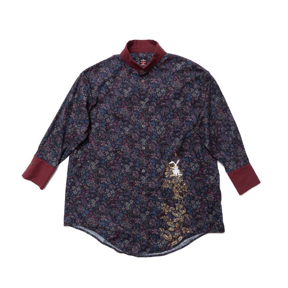 Flute-Playing Rabbit Back-Gathered Tunic