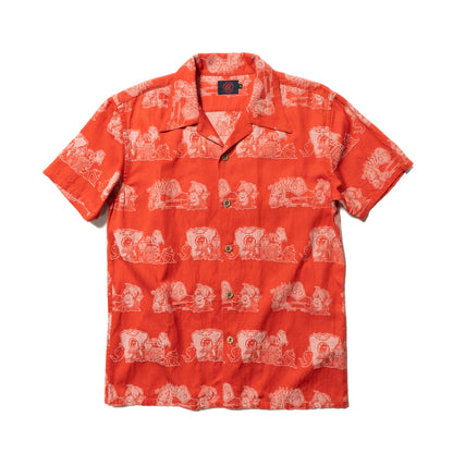  open collar shirt "Yokai Jacquard"