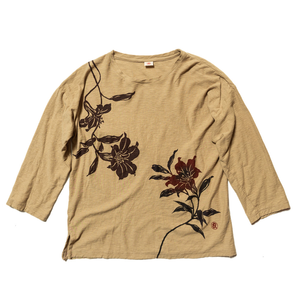 Autumn Color Lily　3/4 Sleeve T-Shirt