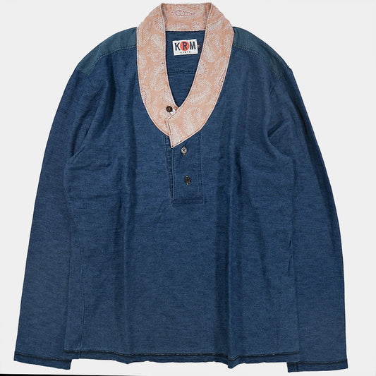Paisley KIMONO Collar T-shirt