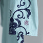 Karahana arabesque three-quarter sleeve T-shirt